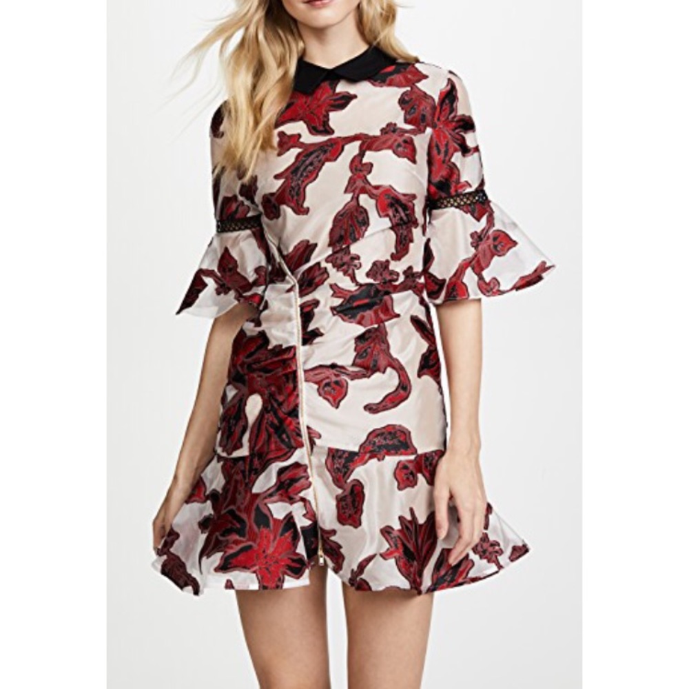 Self-Portrait Floral Mini Dress